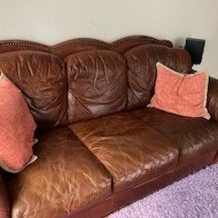 Beautiful Brown Leather Couch