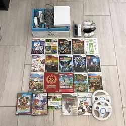 Nintendo Wii System And Games Mario 