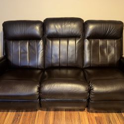 Power-reclining LA-Z-BOY sofa