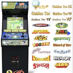 Arcade1up Golden Tee 3re D & Midway Arcade Classics XL