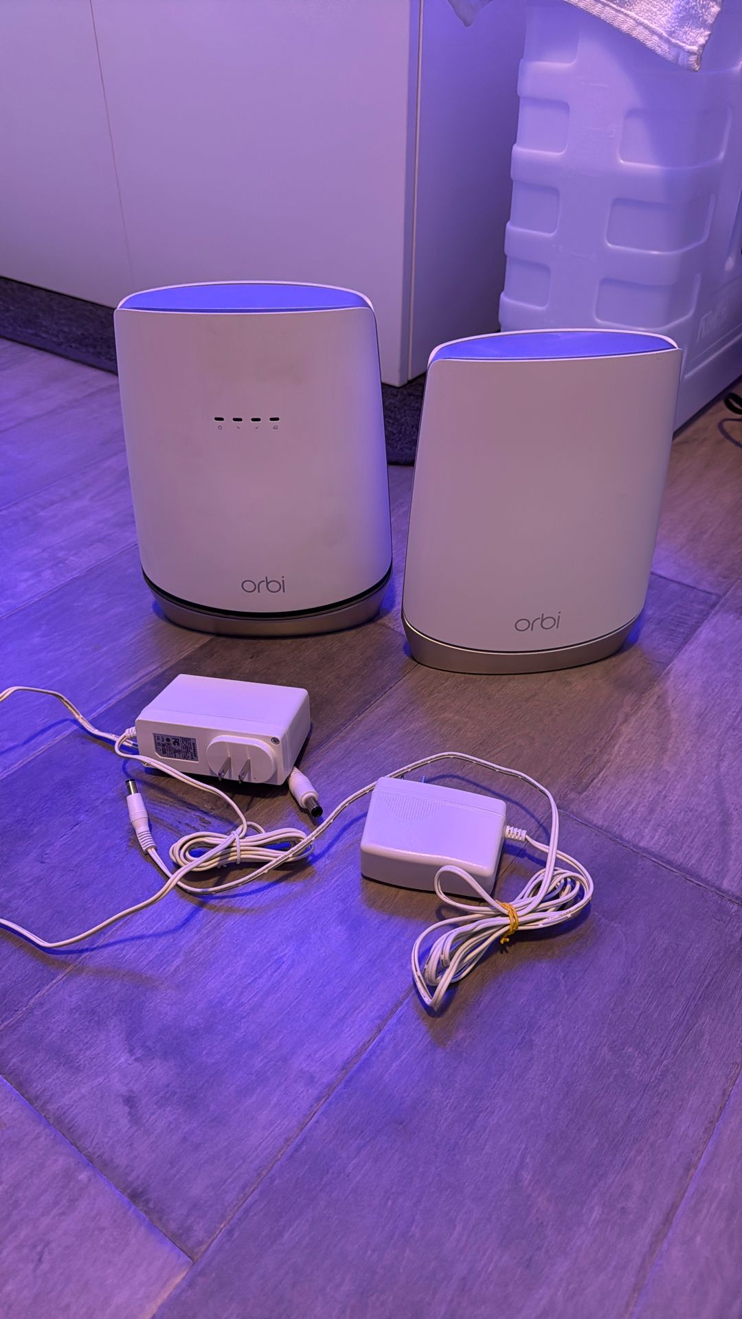 Orbi Tri-Band WiFi 6 Mesh Router with Built-in Cable Modem, 4.2Gbps With Add On satellite