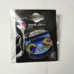GAME DAY PIN! Los Angeles Rams vs San Francisco 49ers on 10/30/2022