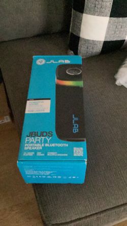 JLab  JBuds Party Speaker feat. LabSync Audio and RGB Lighting  portable Bluetooth speaker Black new sealed