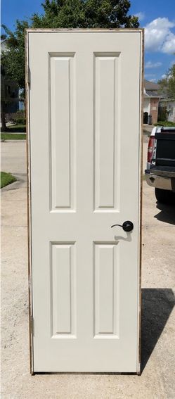 🚪 24" x 80" Left-Hand Inswing Interior 4 Panel Prehung Door with Frame