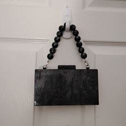 Black Marble Purse 