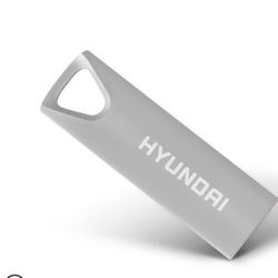 Hyundai Bravo Deluxe Keychain USB 2.0 Flash Drive 32GB Metal Silver