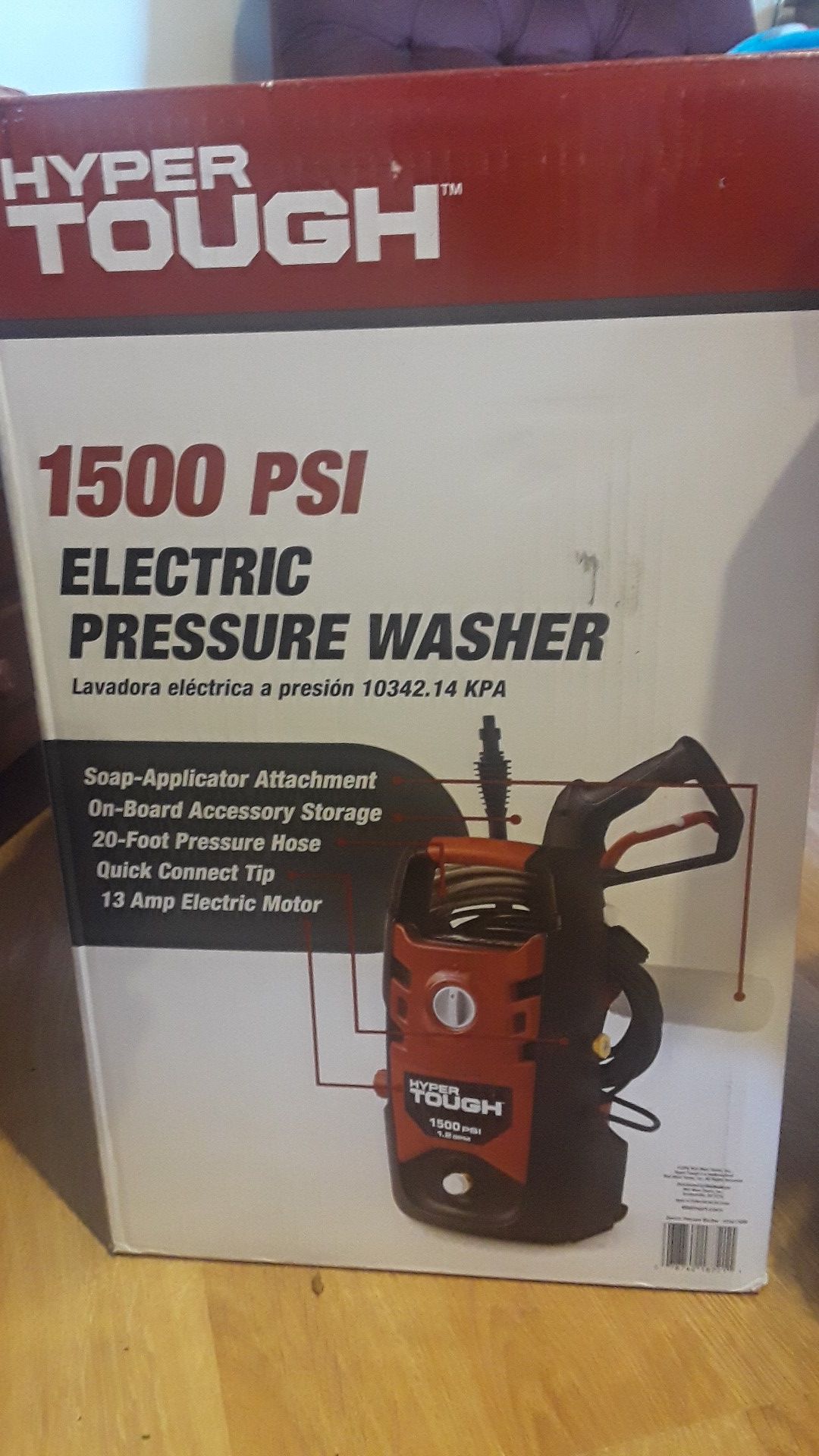 Hyper Tough 1500 psi Electric Pressure Washer