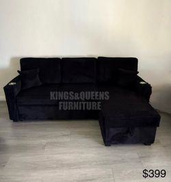 New black sofa bed