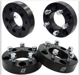 LU HWN 4X4 1.5" Thick 5x5.5 to 5x4.5 Wheel Adapters, Changes Bolt Pattern, 88mm Bore, 1/2-20 Studs for Dodge Ram 1500 Ford F100 F150 Bronco, 5x139.7