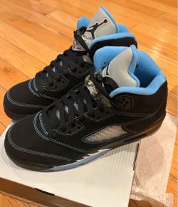 Jordan 5 black university blue gs 7Y and 6.5