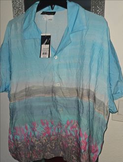 Camisa ligera hawaiana para hombre medida grande