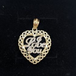 10kt Real Gold Heart Pendant 