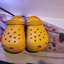 yellow crocs 