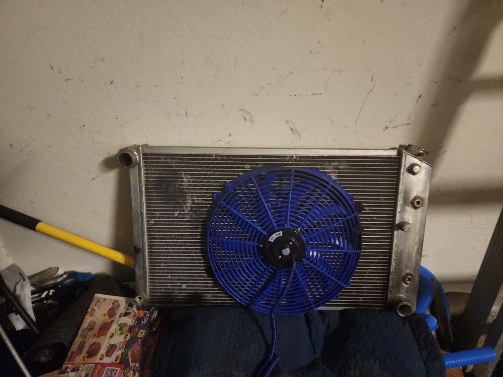 3 Row Aluminum Radator With Fan