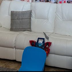 White Reclining Couch