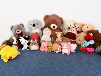 🧸 Lot of large and small stuffed animals – Excellent condition