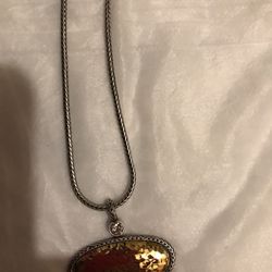 necklace yellow stone, (read Description)