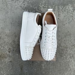 Red Bottoms (White)(Sizes 9.5, 10, 12)