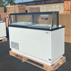 NSF 68 ins popsicle display Cabinet Freezer DPC 66P