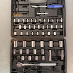 Socket & Ratchet Tool Set – Complete Kit (Metric & SAE)