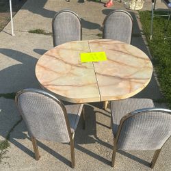Table and 4 Chairs