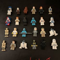 LOTS OF 20 LEGO BRAND MINIFIGURES (STAR WARS, SUPER HEROES, HARRY POTTER, MORE)