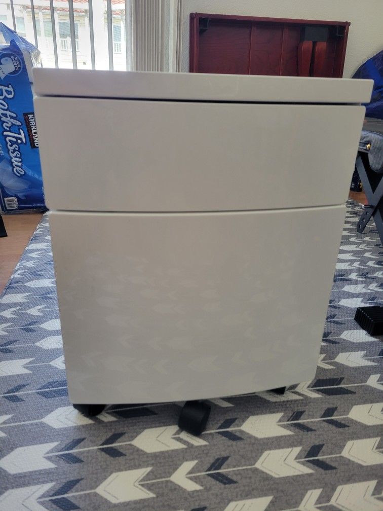 White Filing Cabinet 