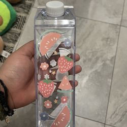 Pastel Fruits Milk Carton Bottle
