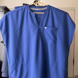 3X Evolve Top 4X Pants - fabletics Scrubs Royal Blue