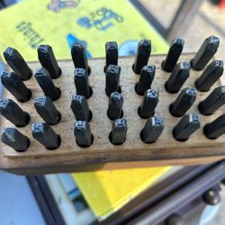 antique steel letter stamps 