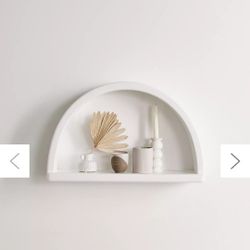 Arc Floating Shelf (White)