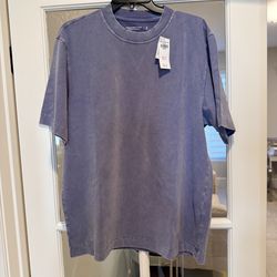 Abercrombie & Fitch Men’s Light Purple Wash Premium Essentials T-Shirt Medium size