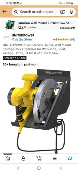 UNITEDPOWER Circular Saw Wall Mount Holder