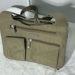 Baggallini Bag Womens Crossbody Beige Inner Pockets Adjustable Straps Handbag 