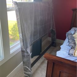 Sleigh Bed Frame With Headboard 