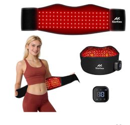 Morfone Red Light Therapy, Cordless Red Light Therapy Belt for Body with Vibration 660nm&850nm, Back Pain Products for Back Shoulder