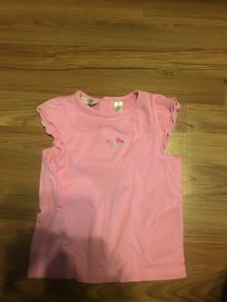 Pink shirt with accent flowers size 4T