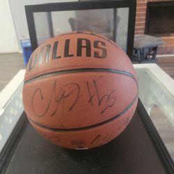 Dallas Mavericks 2015-2016 Team Signed Ball (Includes Dirk)