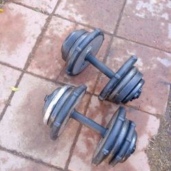 2x45lb Dumbbells 