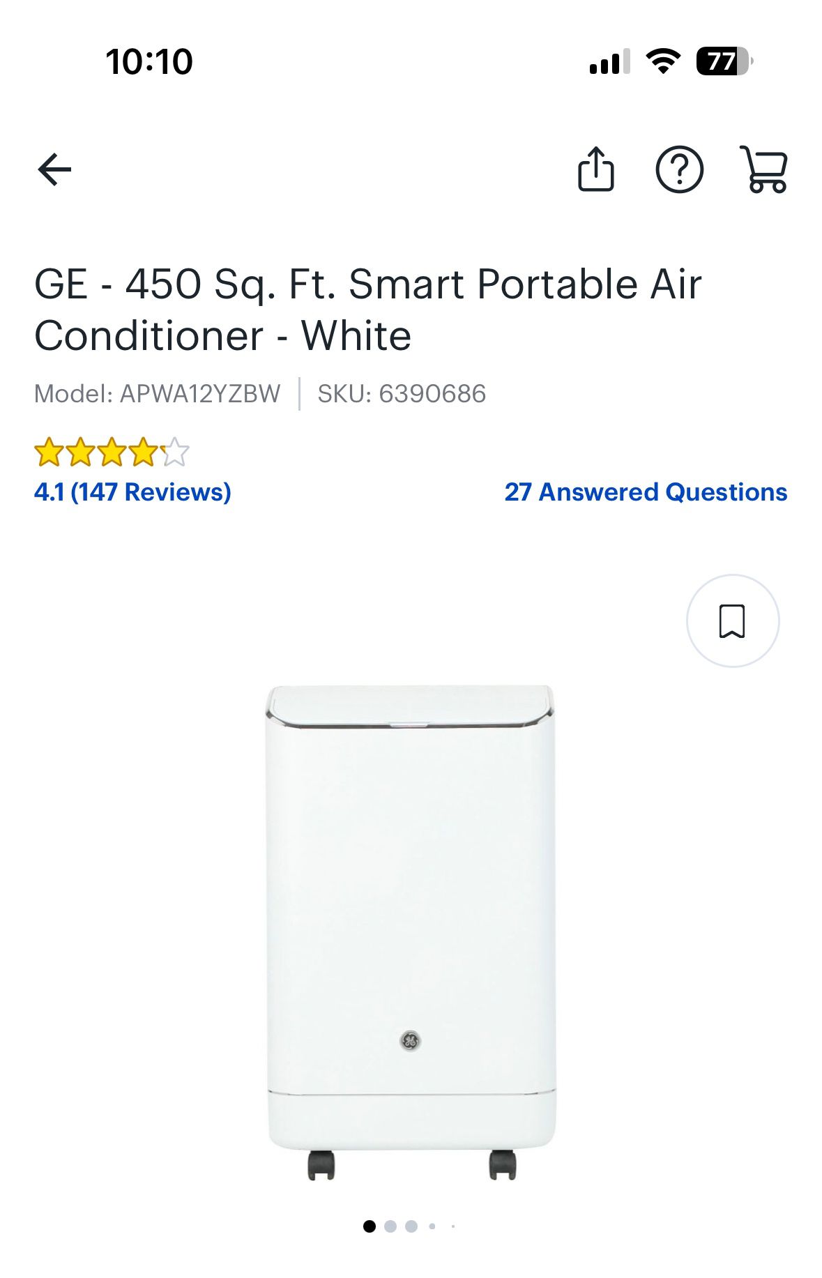 GE Portable AC UNIT 
