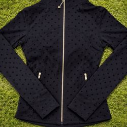 Black polka dot Lululemon jacket