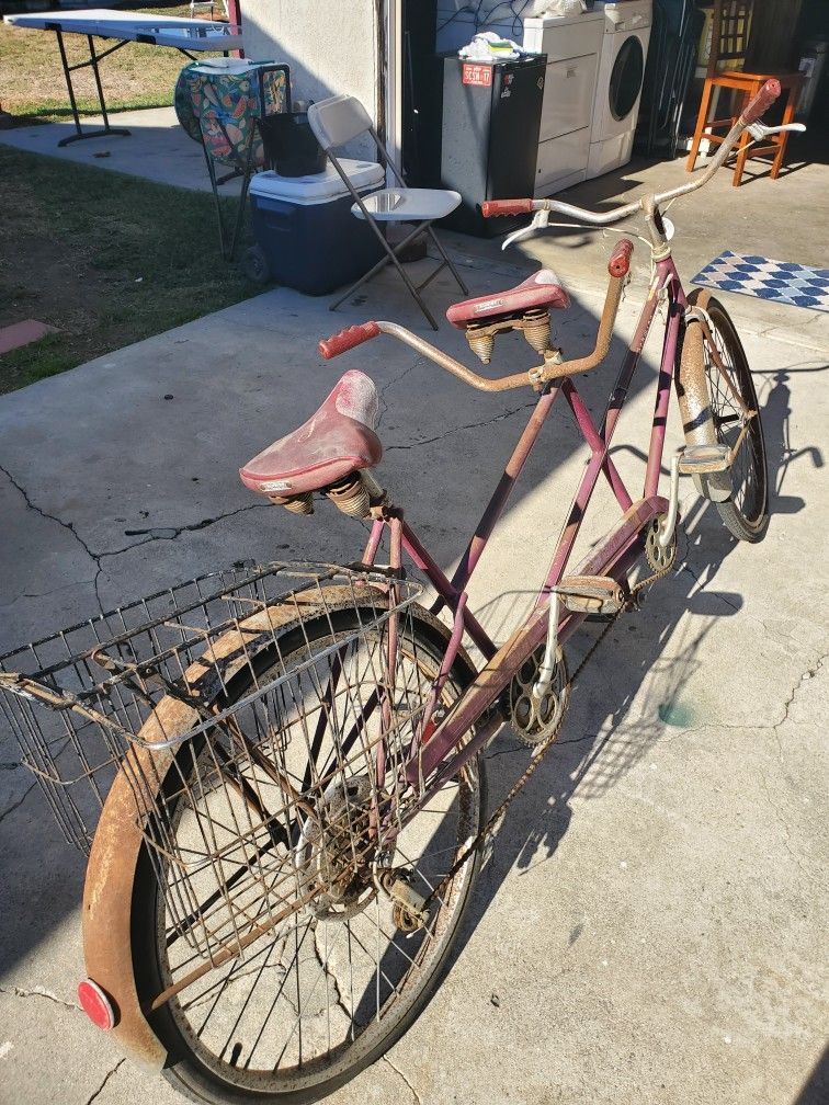 1960/70 Schwinn classic beach cruiser tandom