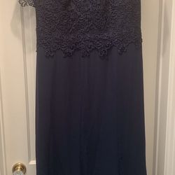 NWT Mother-of-the-Bride/Groom Gown Navy Blue Size 14