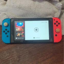 Blue and Red Nintendo Switch 
