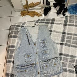 VINTAGE Denim Men’s Vest Size Medium