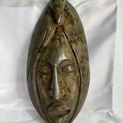 African Tribal Wall Mask  Condition: is Great! Small mark on back!  Dimensions: Please see photos.  One of the many products we are happy to sell here