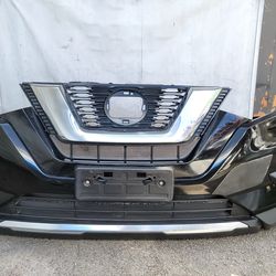 2017 2018 2019 Nissan Rogue Front Bumper Black Color