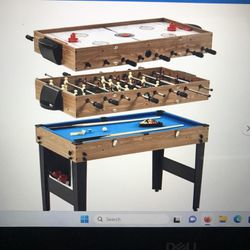 MD Sports 3 In 1 Gaming Table
