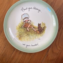 Holly Hobbie Decorative Plate ,