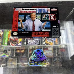 John Madden Football SNES $40 Gamehogs 11am-7pm